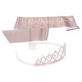 thumbnail image 2 of Birthday Girl Sash Tiara, Birthday Sash Rose Gold Sprinkle  For Party For Home, 2 of 8