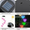 thumbnail image 6 of Solar Wind Chime Light, Cocobaby Solar Powered Color Changing LED Hanging Dragonfly Wind chime Light for Outdoor Indoor Gardening Yard Pathway Decoration (Pink Heart), 6 of 7