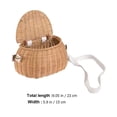 thumbnail image 2 of WEUVEB Women's Creative Rattan Shoulder Bag Summer Satchel Beach Crossbody 2pcs, 2 of 8