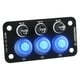thumbnail image 5 of Panel interruptor basculante para barco marino LED 12V-24V encendido y apagado con 3 botones, 5 of 6