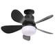 thumbnail image 4 of Ventilador de techo de 30W, lámpara LED, ventilador de enchufe con Control remoto, luz LED para dormitorio y cocina, 4 of 9