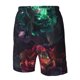 thumbnail image 4 of Balery Red And Green Carnation Traje de Baño Estilo Hawaiano para Hombre, Shorts de Secado Rápido con Bolsillos-Small, 4 of 6