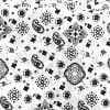 thumbnail image 3 of Shason Textile 44" x 2 yd Cotton Polyester Blend Printed Craft Fabric, White and Black, 3 of 3
