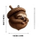thumbnail image 2 of Lunxisen 1 Pcs Forest Christmas Ornaments, Christmas Tree Ornaments, Hazelnut with Cute Animals, Quality Resin Material, Beautifully Handcrafted with Intricate Details.(4in), 2 of 7