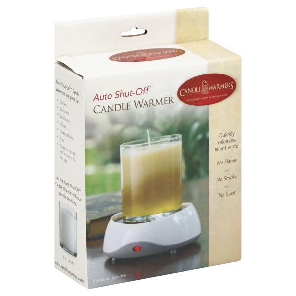 Auto Shutoff White Candle Warmer