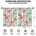thumbnail image 2 of Blackout Kids Curtains,Pioneer Flower Floral Print Pattern Childrens Insulated Curtains Set Of 2,Bedroom Essentials,Toddler Room Decor 42"x54", 2 of 5