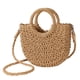 thumbnail image 1 of Bolso bandolera pequeño de paja Youjaree para mujer, tejido a mano, bolso de hombro para verano (marrón), 1 of 7