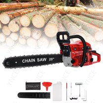 YNCE 58cc Gas Chainsaw 2-Cycle Engine Gas Powered Chainsaws 20 Inch Petrol Handheld Cordless Gasoline Chain Saw for Cutting Wood Tree Trimming Farm Garden