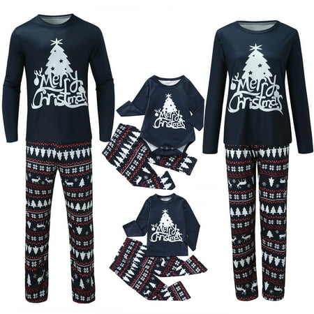 

Family Pajamas Matching Sets Fleece Baby Pajamas for The Family Women and Men