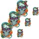 thumbnail image 2 of Parche Decorativo de Calavera SkullSnake01 3 Parches Grandes y 3 Chicos Skull Snake PET de Termofusión. PatchPros MXSKS-003, 2 of 2