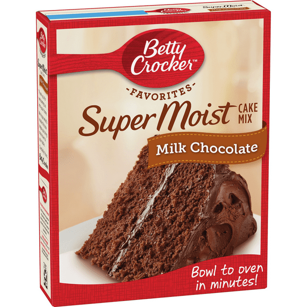 Betty Crocker Super Moist Milk Chocolate Cake Mix, 15.25 oz