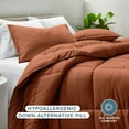 thumbnail image 3 of Bare Home Down Alternative Comforter Set - 3-Pieces - All Seasons - King, Terracotta, 3 of 8
