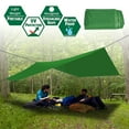 thumbnail image 4 of Outdoor Waterproof Tent Tarp, iClover Hammock Rain Fly 210D Oxford Multi-Function Raincoat Rain Tent Shelter Hammock Cover Sunshade Awning Canopy Beach Camping Backpacking Hiking Tent Cover 10*10 feet, 4 of 11