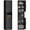 Black, variant on Marcree 67" Tall Bathroom Storage Cabinet, Metal Narrow Storage Cabinet with 2 Doors & 6 Shelves, Slim Corner Floor Cabinet with for Small Spaces, Living Room,Kitchen Assembly Required(Black)