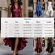 thumbnail image 4 of TaTaai Women‘s Cocktail Dress, Sleeveless V-Neck Bodycon Midi Dress, Solid Color Ruffled Hem Asymmetric Evening Dress for Party Wedding Guest Gift, 4 of 8