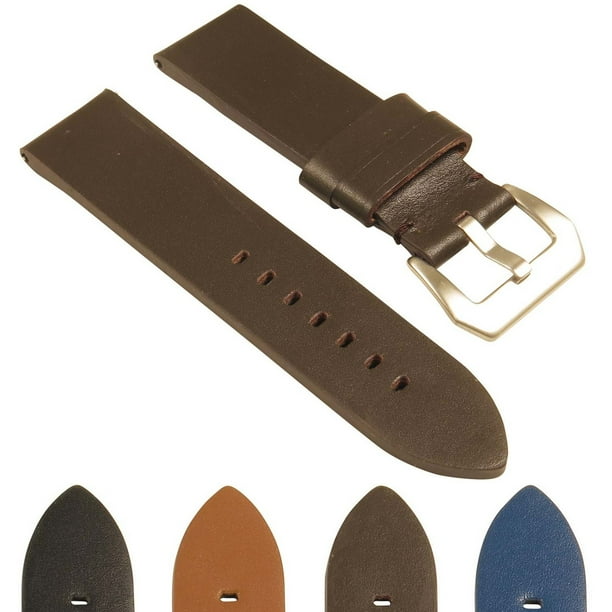 Thick best sale leather watch