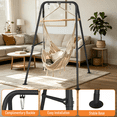 thumbnail image 6 of Semoprus Hammock Chair Stand, Outdoor Swing Frame, Indoor Swing Chair Not Included, Heavy-Duty Steel 350lbs, Black, 6 of 8
