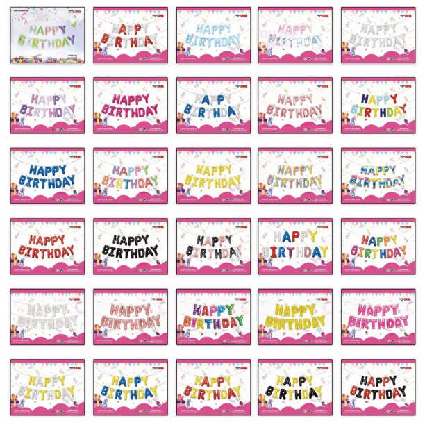Globo de aluminio con letras para cumpleaños de 16 pulgadas, juego de 100 días, globo de película de aluminio para decoración de bodas, globo de papel de aluminio