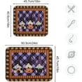 thumbnail image 2 of Halloween Dish Drying Mat for Kitchen Counter Halloween Gnomes Gingham Dry Dishes Mats 16 x 18 Inch Pumpkins Plaid Absorbent Microfiber Drainer Mat Dish Drying Pad for Countertops Decor, 2 of 6