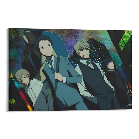Japen Organized Crime in Anime And Manga Durarara!! Characters Poster Canvas Wall Art Poster Decorative Bedroom Modern Home Print Picture Artworks Posters 24x36inch(60x90cm)