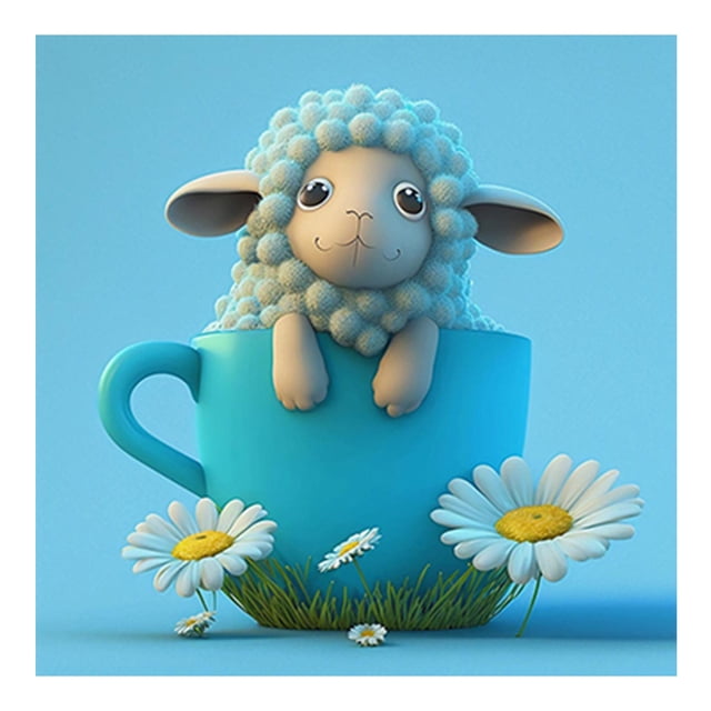 Diamond Painting Sheep 5D DIY Full Round Drill Kit Home Decor Art Craft (B6053) FLhrweasw Nuevo