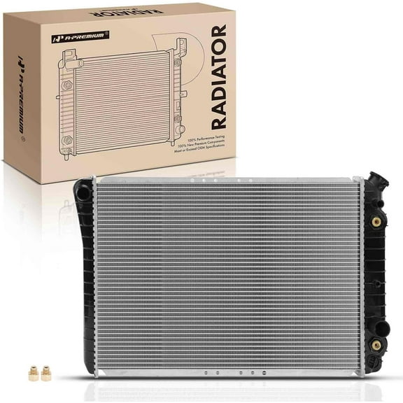 A-Premium Engine Coolant Radiator Assembly with Transmission Oil Cooler Compatible with Chevrolet Camaro 1982-1992, P20 1989, P30 1989-1990, GMC P2500 1989, P3500 1989-1990 & Pontiac Firebird