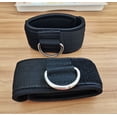 thumbnail image 1 of Correa de tobillo Neopreno acolchado Muñequera de fitness con anillo en D Ejercicios de alta resistencia Cinturón Correa de polea de gimnasio para máquinas de cable (paquete de 2 negros), 1 of 5