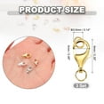 thumbnail image 2 of 9mm Lobster Clasp with Closed Jump Rings, 3 Set Lobster Claw Clasp, Gold Tone, 2 of 6