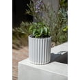 thumbnail image 5 of Veradek Mason Series Demi 6" Plastic-Stone Planter 2-Pack White, 5 of 9