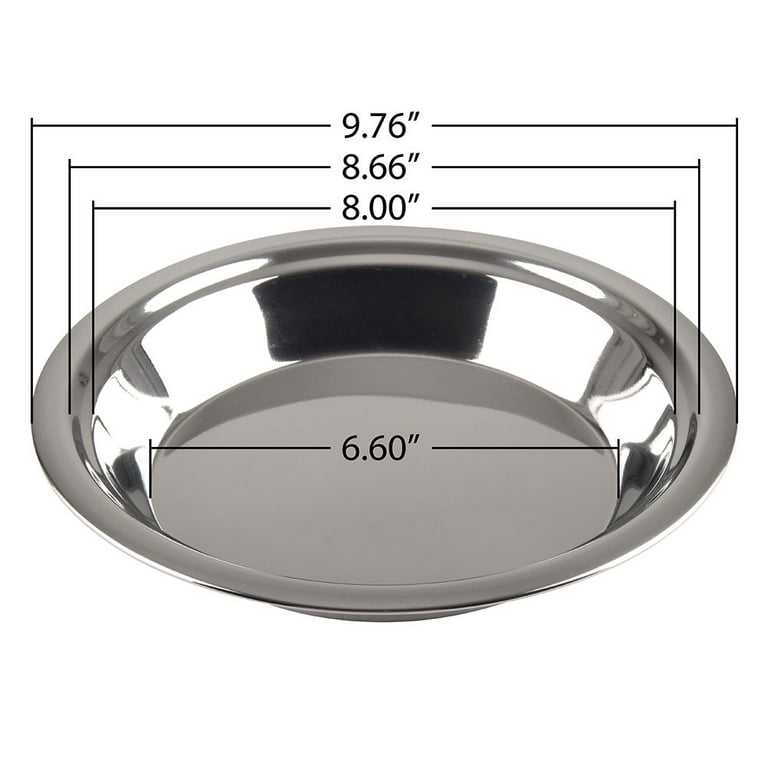 Lindy's Inch Stainless Steel Pie Pan, Deep Dish Bakeware for