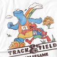 thumbnail image 2 of Sesame Street Track Field Women's Boxy Cropped T-Shirt Casual Graphic Tee, 2 of 4