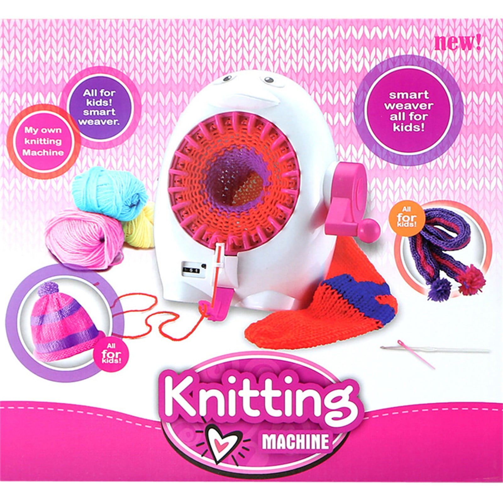 Handmade Weaving Knitting Machine Round Knitting Looms Kit DIY Sewing Toy Set Educational Toy for Children Handmade Hat Scarves Sweater