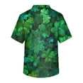 thumbnail image 5 of Fgvctg St. Patrick's Day Mens Scrubs Casual Short Sleeve Cute Shamrock Printed Scrubs Tops Plus Size V Neck Working Shirts Scrub Workwear Nursing Uniform Medical T Shirts with Pockets Green M, 5 of 6