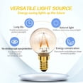 thumbnail image 6 of Ruiandsion E12 Filament LED Bulb, G40 Low Voltage 12-24V 1W 80LM 2200K Warm White for Vintage Edison Style Decorative Lighting, 5 Pack, 6 of 9