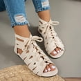 thumbnail image 5 of DIVVce Lace Up Gladiator Sandals For Women Open Toe Comfortable Non Slip Casual Footwear, 5 of 8