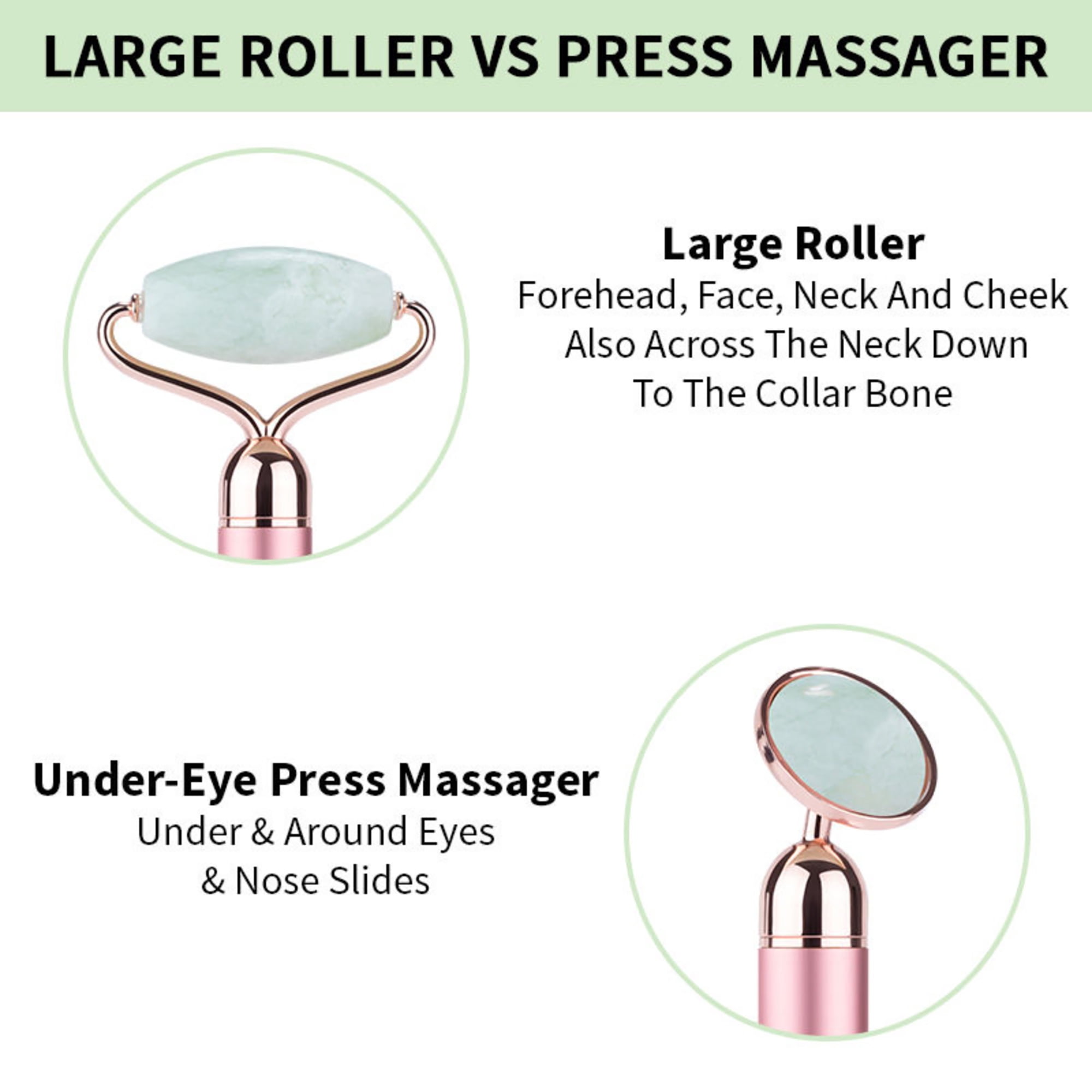 Nykaa Naturals Vibrating Face Roller, Skin Care Tool, Green Jade, 1 Pc