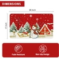 thumbnail image 3 of Christmas Xmas Door Floor Mat 17x30 Inch, Snowman Red, 3 of 6