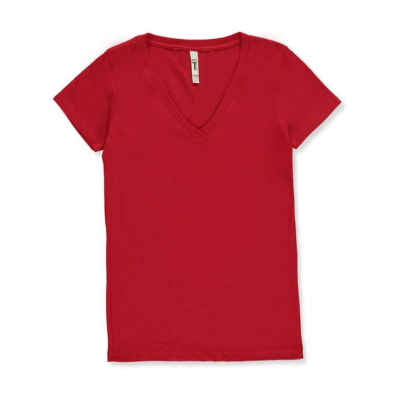 Ideal Womens' Next Level V-Neck T-Shirt Color: red Size: l
