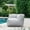 Light Gray, variant on Evita Beige Outdoor Lounge Furniture , Outdoor Bean Bag Chair,Patio Lounger Comfy Couch, Water-Resistant Olefin Fabric, High-Density Foam Filled Comfy Beach Chairs