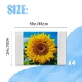 thumbnail image 2 of Bahomeck Placemats Set Of 4 Rectangle Linen Cotton Placemats For Dining Table Fade Resistance Washable Heat Resistant，18*12Inch,Beautiful Sunflower In The Field With Blue Sky Background, 2 of 4
