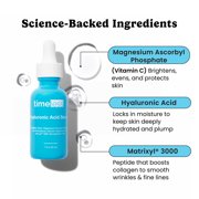 Timeless Skin Care Hyaluronic Acid - Hydrating Face Serum for Personal Care - Fragrance-Free Hyaluronic Acid Serum with Vitamin C & Matrixyl 3000 - 1 fl oz