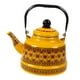 thumbnail image 4 of Tetera esmaltada de 2,5 l, vajilla, tetera fácil de limpiar para estufa Amarillo Estilo B, 4 of 9