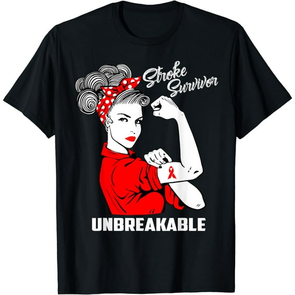 Stroke Survivor Unbreakable T-Shirt Stroke Awareness Gift