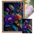 thumbnail image 1 of Hilo Algodón Ecológico Bordado Punto Cruz Con Flores Estampadas 14CT, 1 of 9