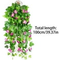 thumbnail image 2 of pdqouc Morning Glory Flower Vine Hanging Decoration Winding False Flowers Vine Indoor Plastic Flower Air Conditioning Pipe Shelter Plants, 2 of 2