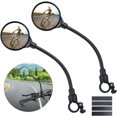 thumbnail image 1 of Espejo retrovisor para bicicleta, 2 espejos de bicicleta de gran angular giratorios de 360°, espejos de seguridad convexos acrílicos para manillar de 22-30 mm, accesorios para bicicletas para, 1 of 5