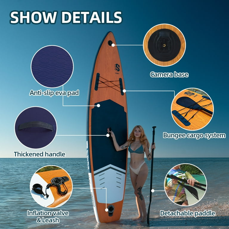 Santasup Stand Up Paddle Board 10' #WOODEN BLUE Santasup Stand Up Paddle Board 10' #WOODEN BLUE