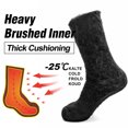 thumbnail image 3 of Busy Socks Men's Slipper Thermal Socks Extra Thick Crew Socks, Large,Black, 3 of 8