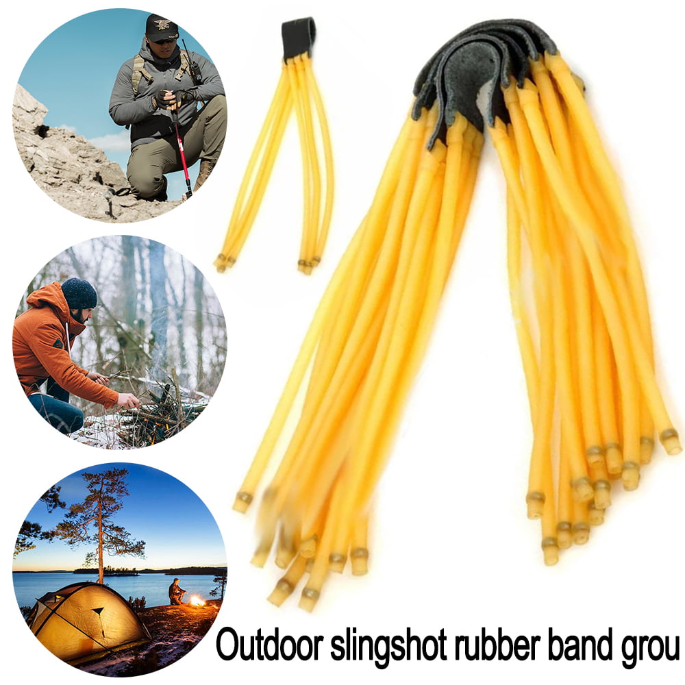 Outdoor Elastic Rubber Band Bungee Replacement For Slingshot Catapult Hunting ^S