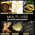 thumbnail image 5 of Stone Repair Paint Pen, Gold Color, Strong Coverage Marker for Restoring Memorial inscriptions and Lettering, Fade-Resistant and Weatherproof, 2Ml, 5 of 8